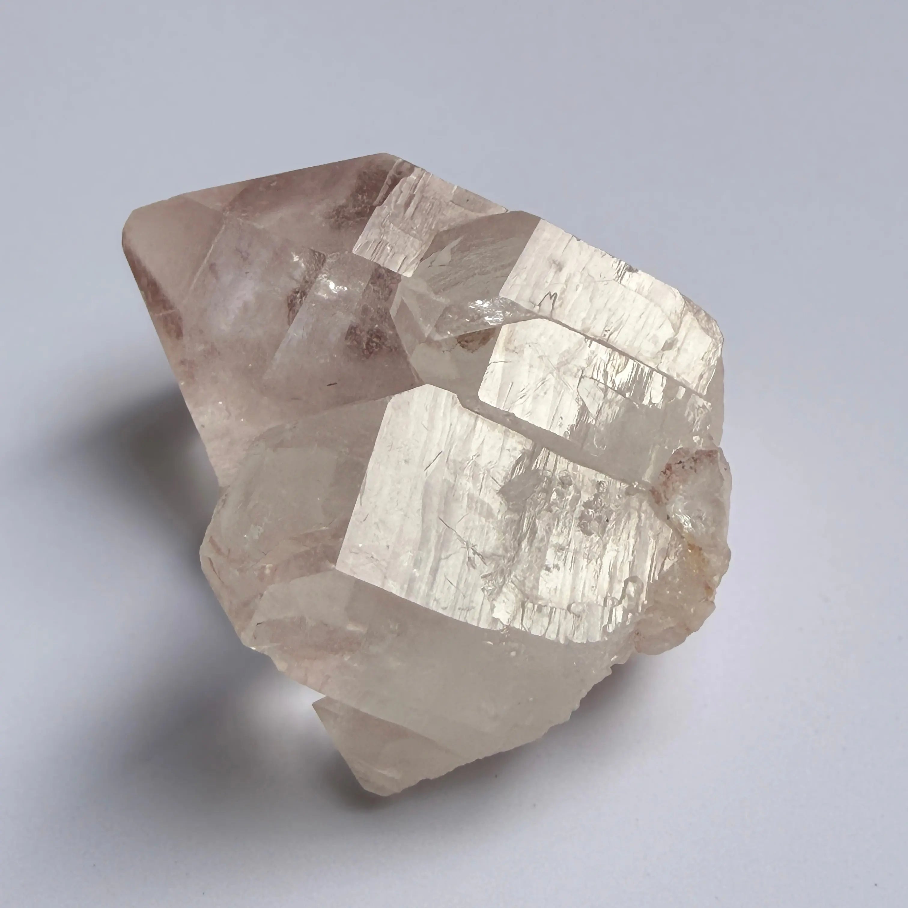 Etched Pink Garden Quartz from Sichuan with Hematite